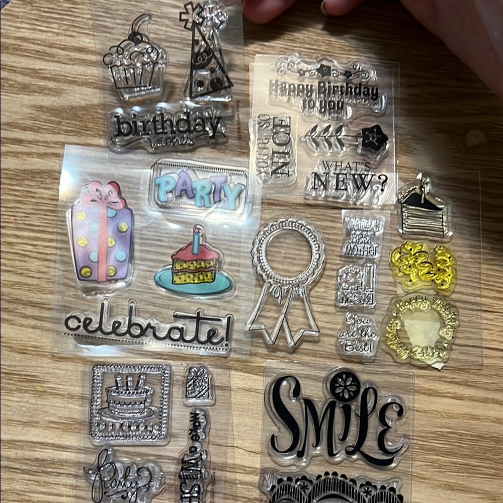 Various Celebration/Holiday Clear Stamps Set